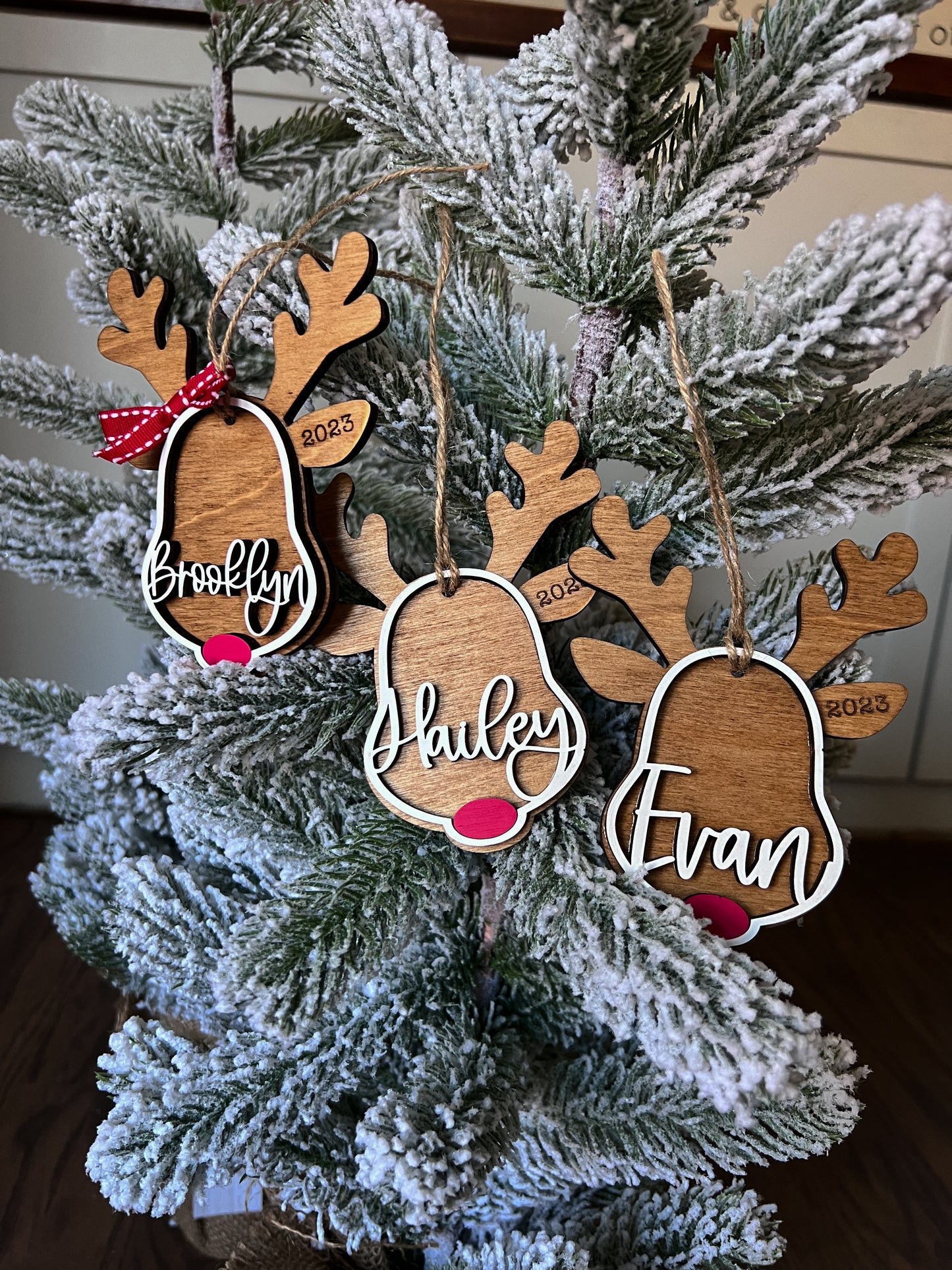 Personalized Reindeer Ornament