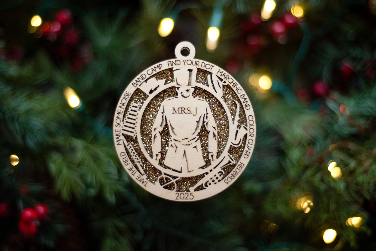 Female Marching Band Ornament - MTHS Band Fundraiser