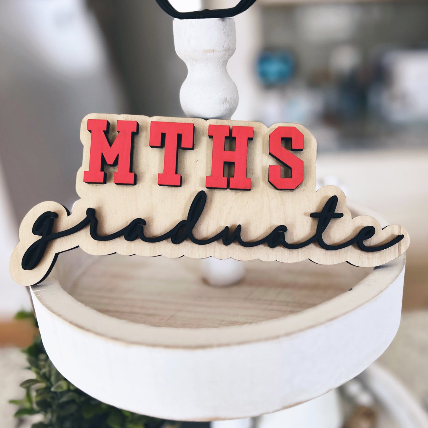 Personalized Graduation Tiered Tray Decor