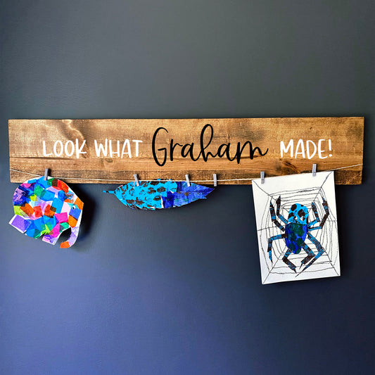 Personalized Art Display Sign