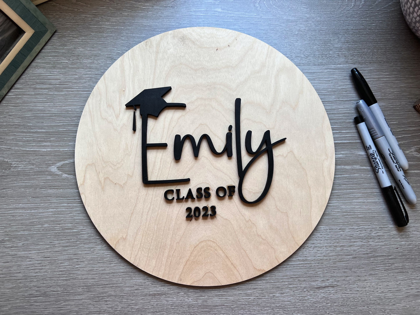 SMALL (12") Personalized High School College Graduation Party Guest Book Alternative