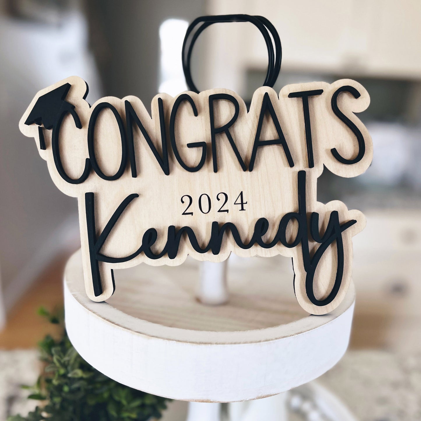 Personalized Graduation Tiered Tray Decor