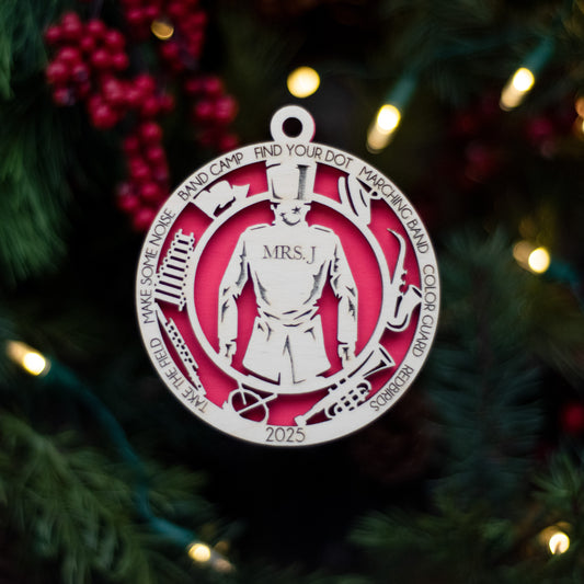 Female Marching Band Ornament - MTHS Band Fundraiser