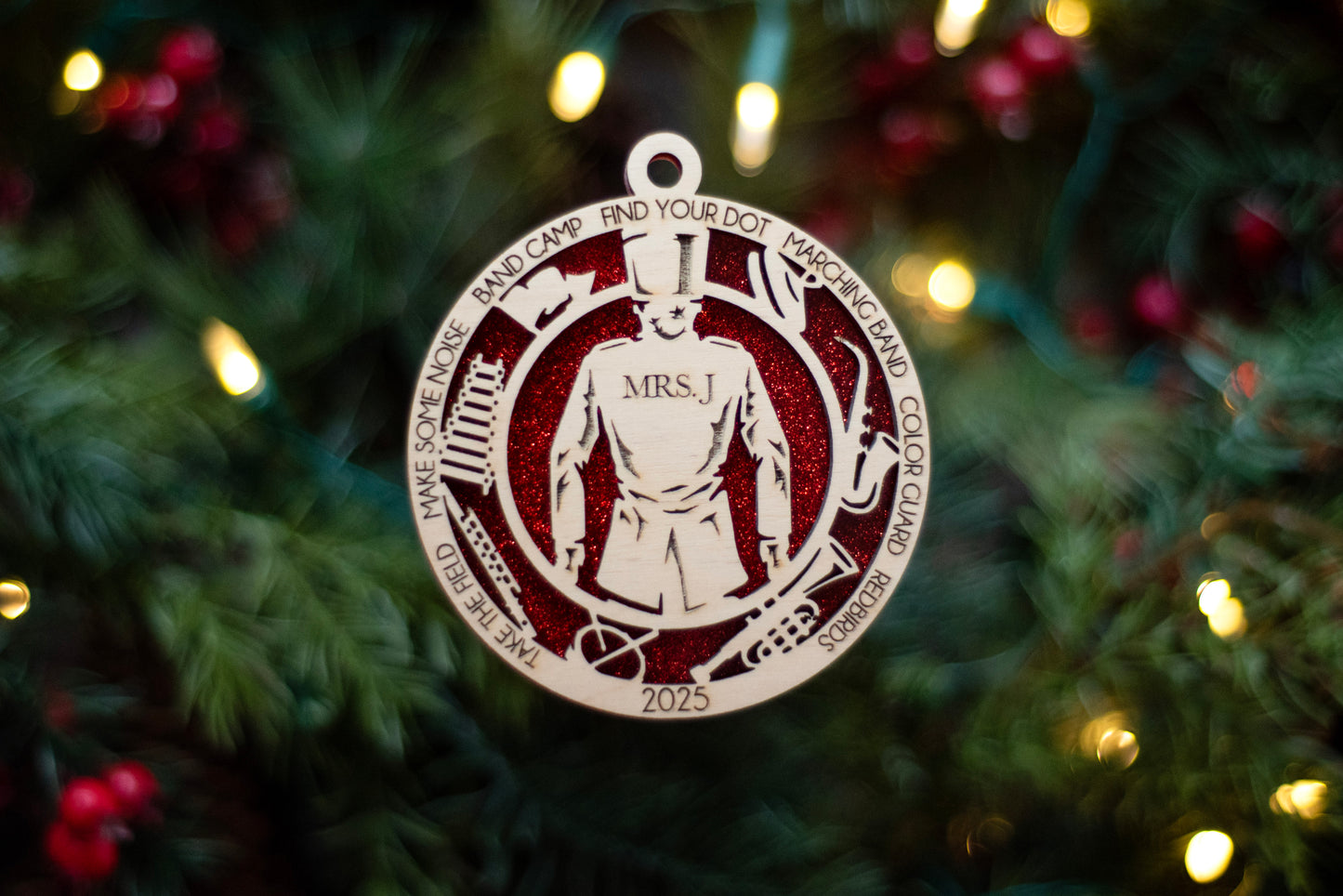 Female Marching Band Ornament - MTHS Band Fundraiser