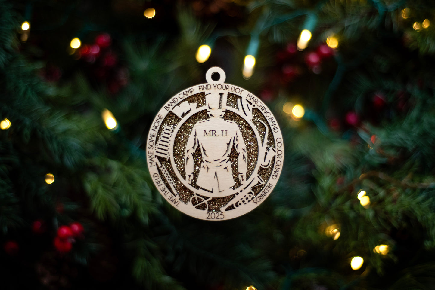 Male Marching Band Ornament - MTHS Band Fundraiser