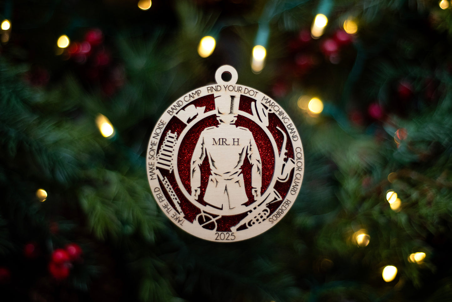 Male Marching Band Ornament - MTHS Band Fundraiser
