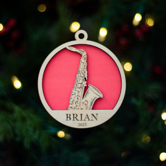 Saxophone Ornament - MTHS Band Fundraiser