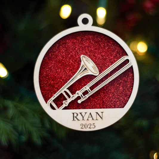 Trombone Ornament - MTHS Band Fundraiser