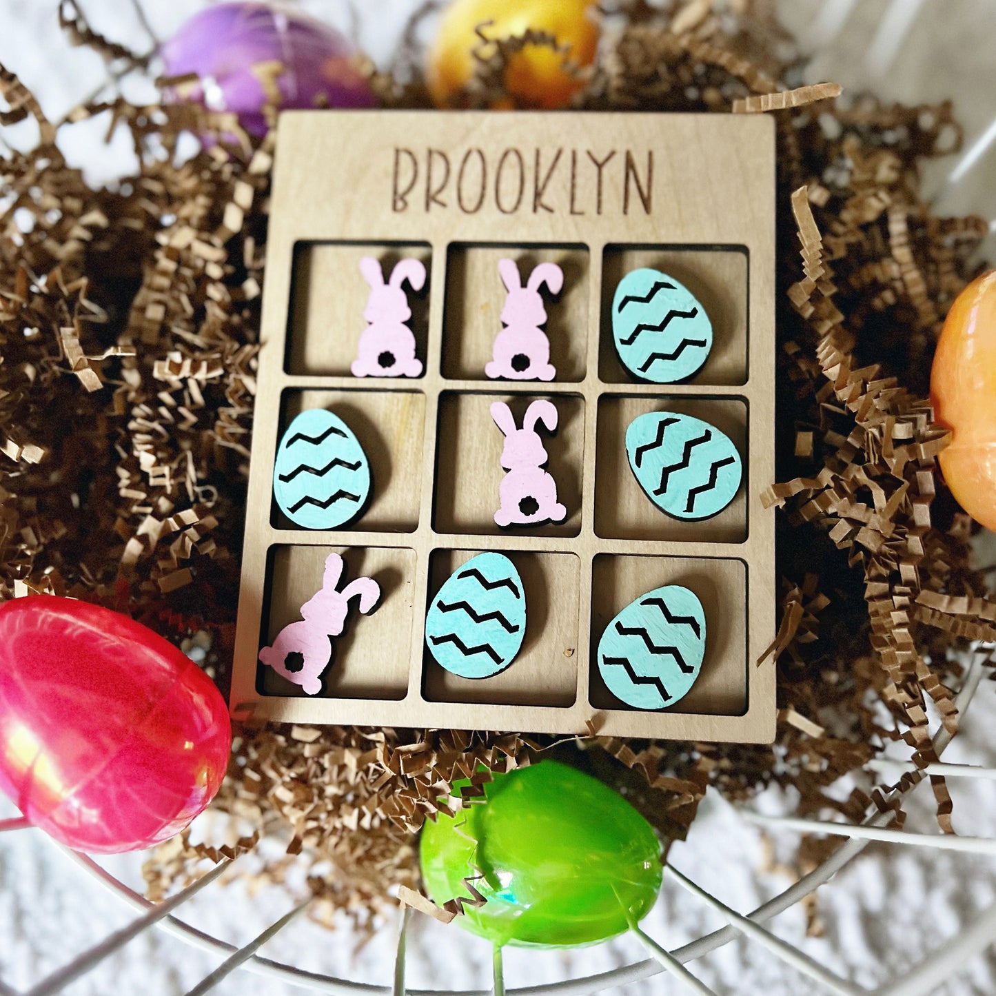 Personalized Easter Tic Tac Toe