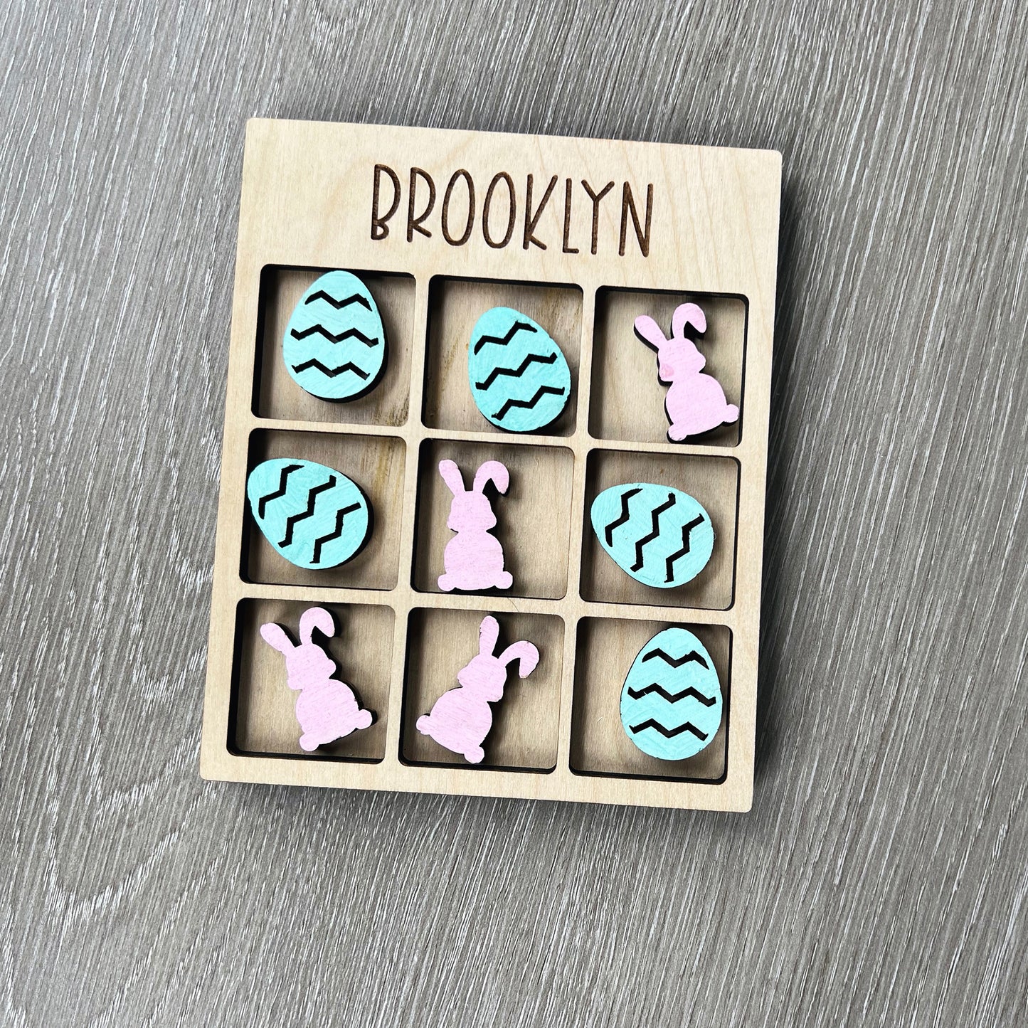 Personalized Easter Tic Tac Toe