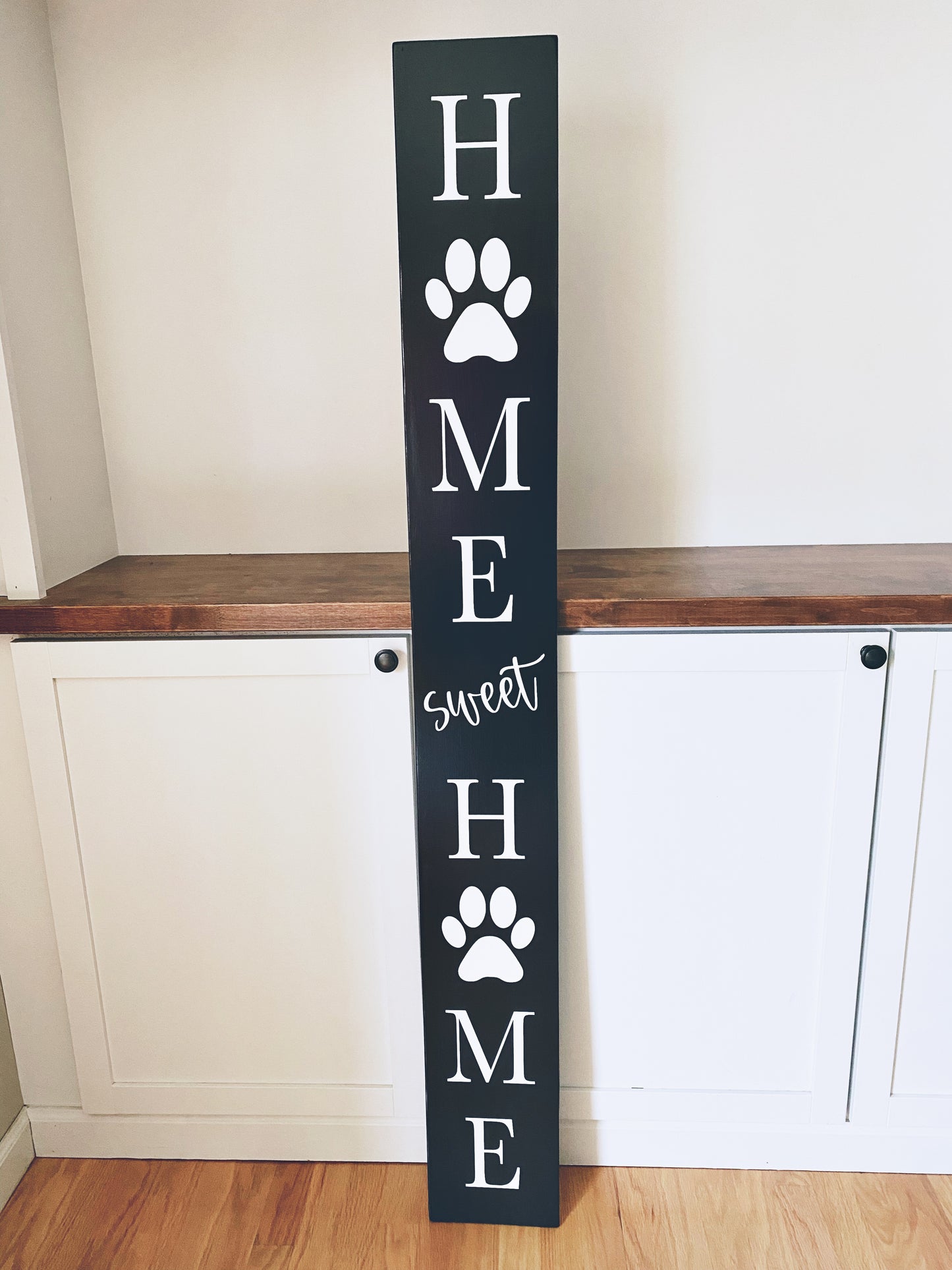 Front Porch Sign - Home Sweet Home (Paw Print)