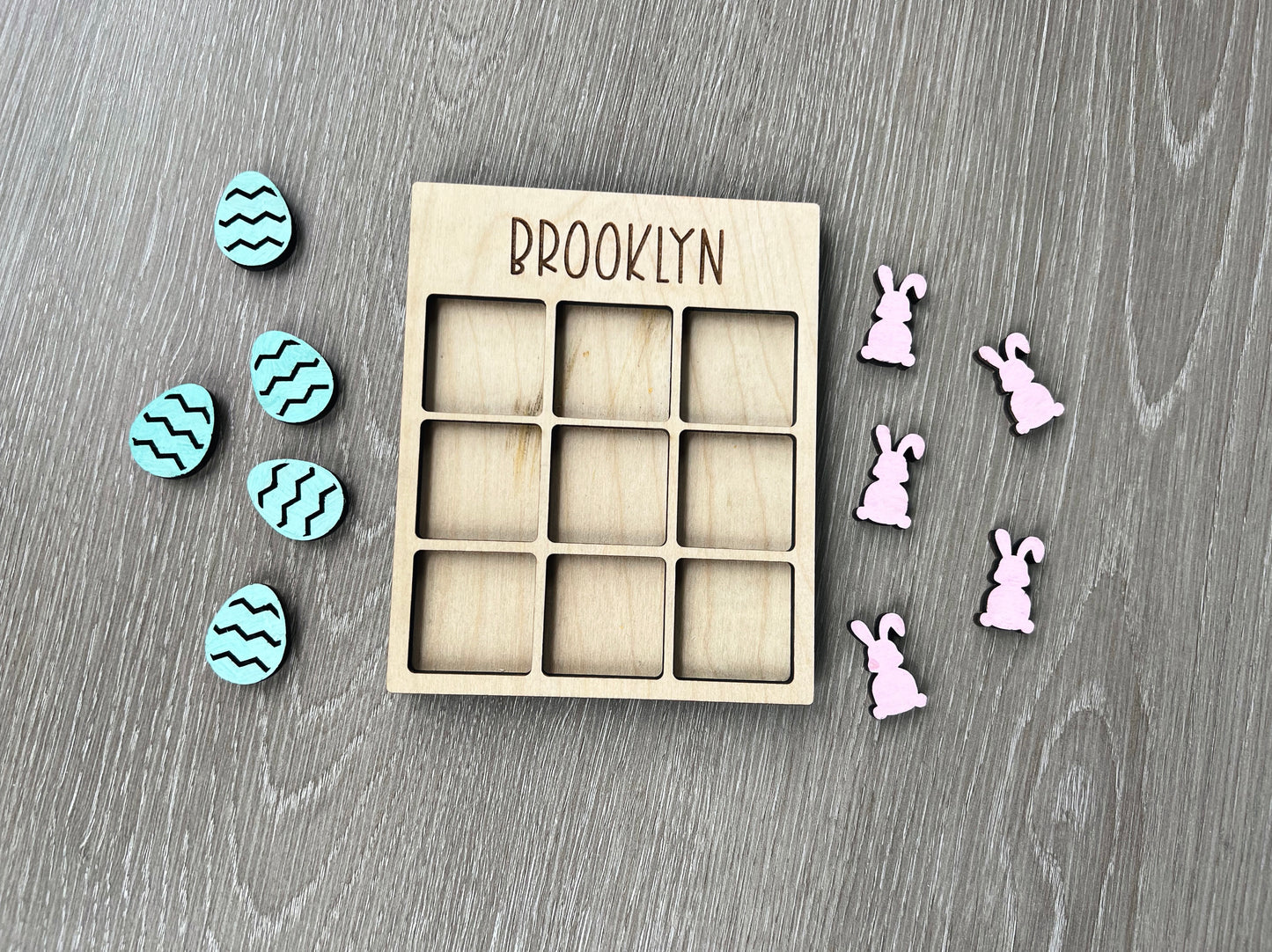 Personalized Easter Tic Tac Toe