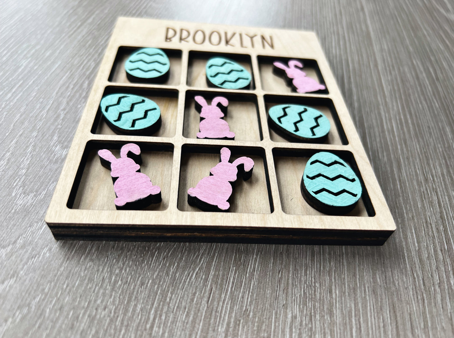 Personalized Easter Tic Tac Toe