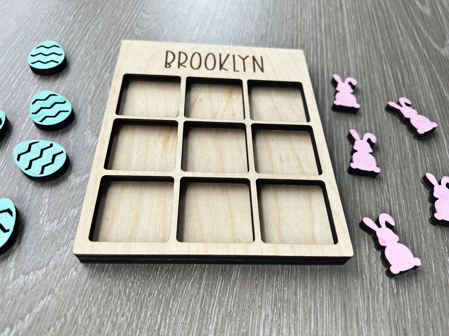 Personalized Easter Tic Tac Toe