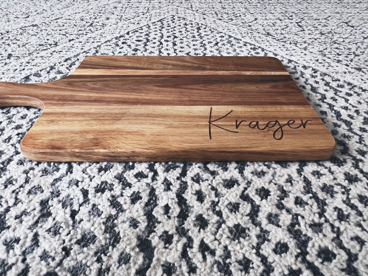 Personalized Laser Engraved Charcuterie Board