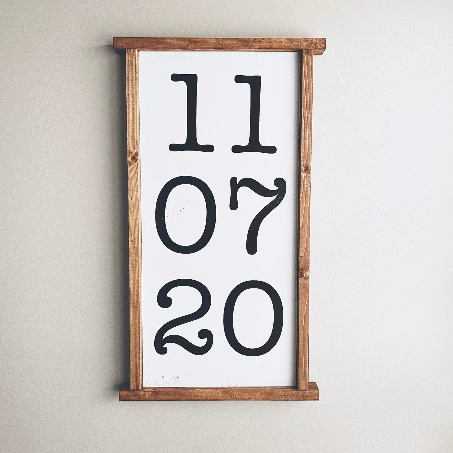 Personalized Special Date Sign - Black