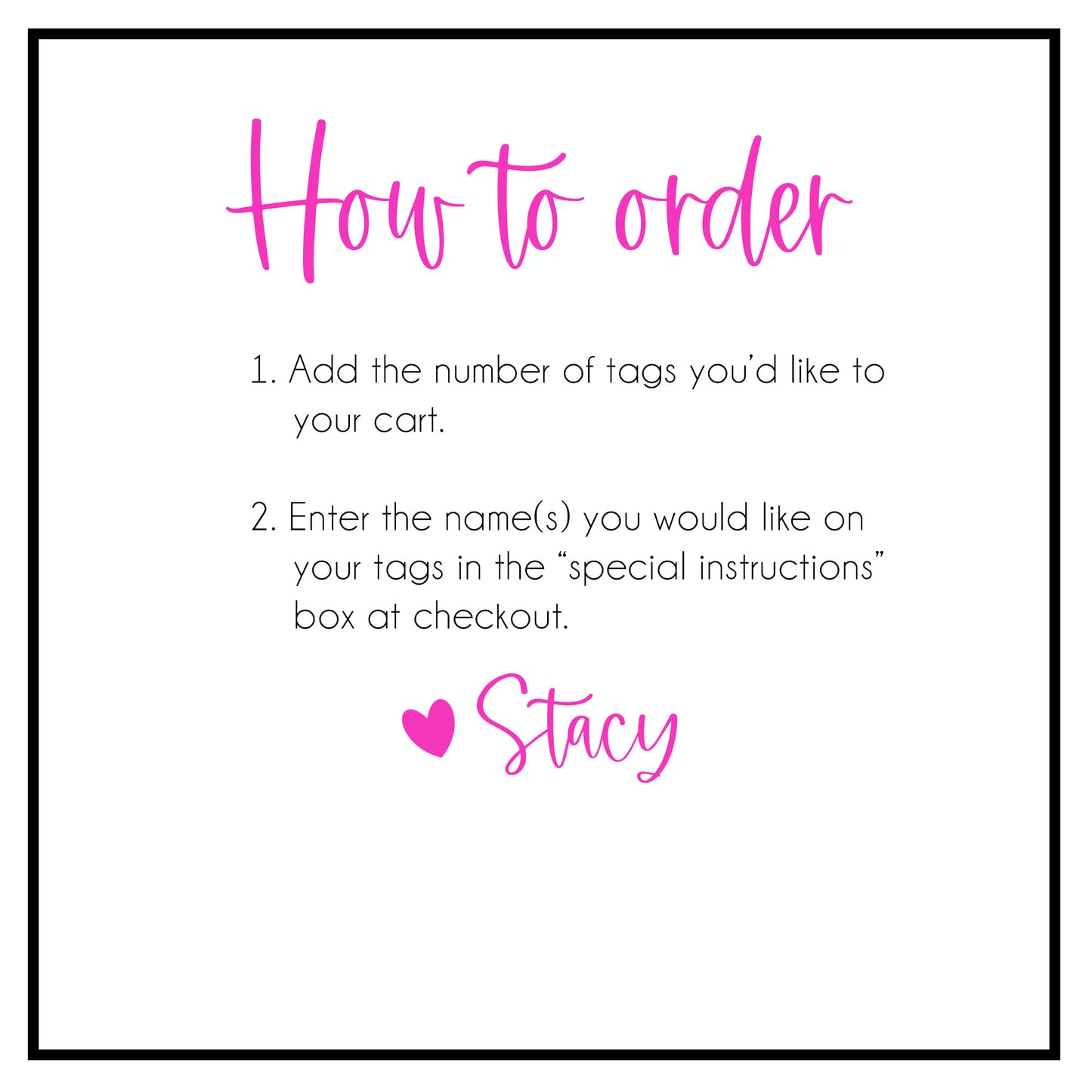 Personalized Valentine's Day Heart Name Gift Tags