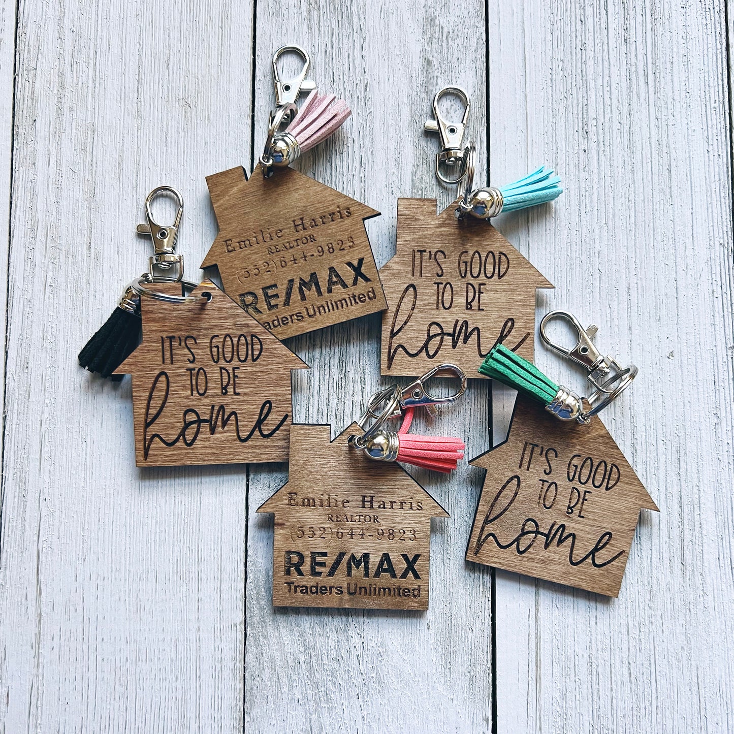 Personalized Realtor Keychain (set of 10)